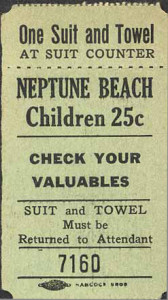 Neptune Beach, Alameda, California, children ticket 
